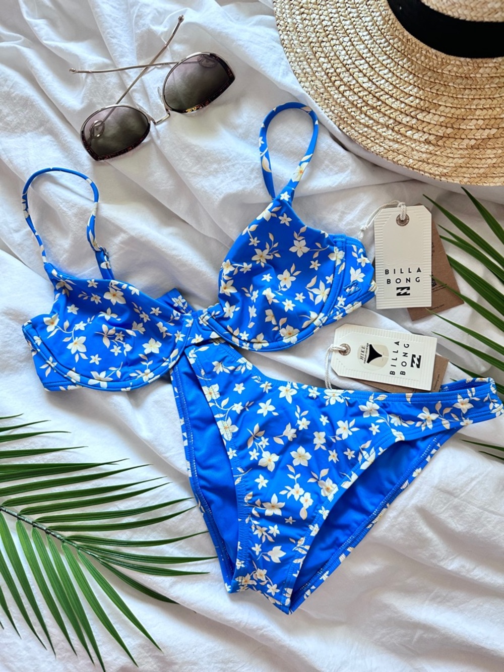 Billabong Blue Floral Underwire Bikini Set - Picture 14 of 14